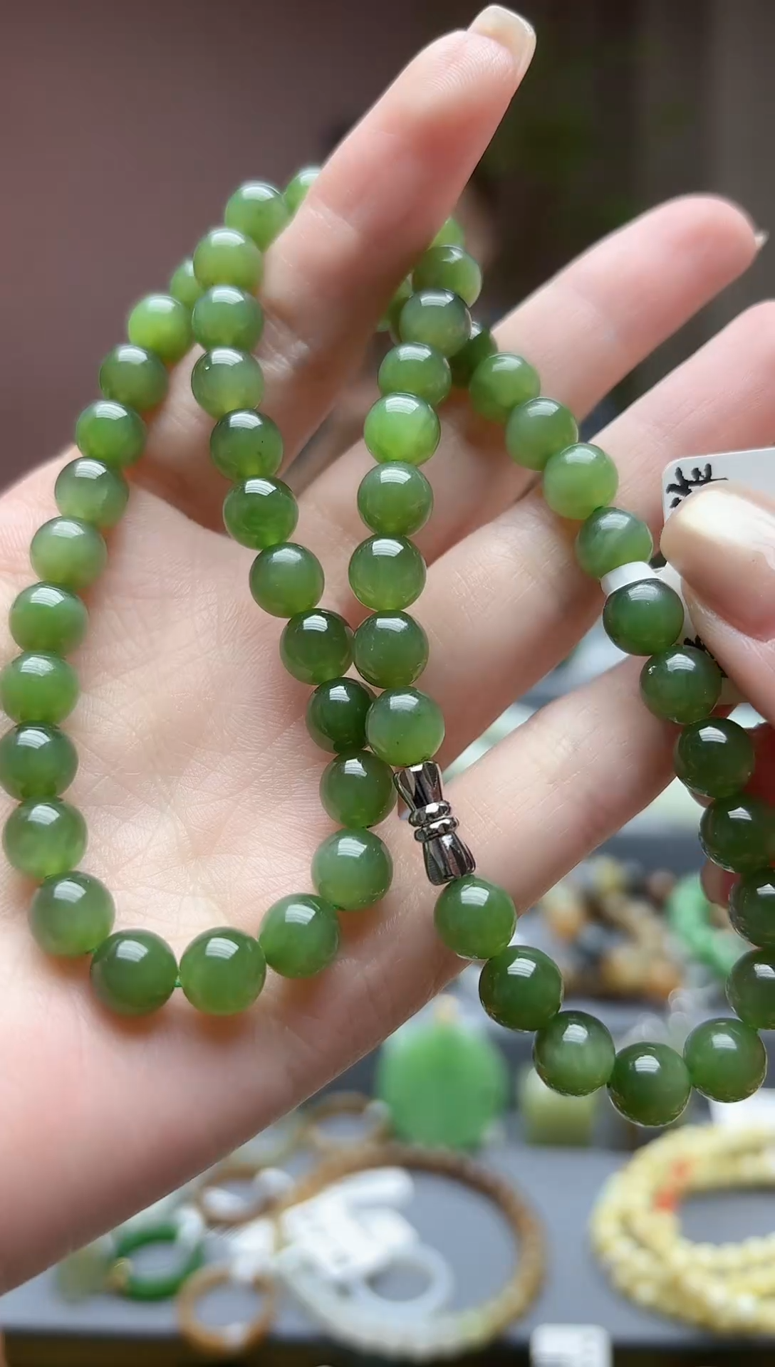 颈饰未镶嵌和田玉天然和田玉碧玉项链