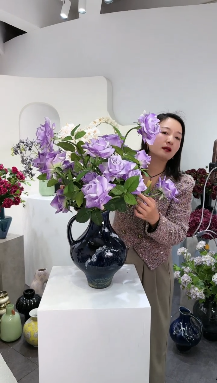 【闪购商品】藤拍10发12 梦璃紫玫瑰 （不含花瓶）