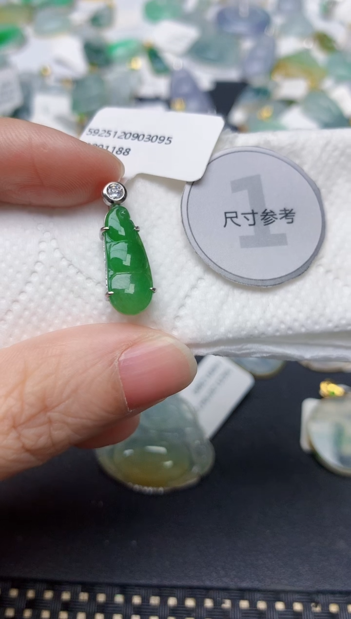 颈饰未镶嵌翡翠天然缅甸A货翡翠