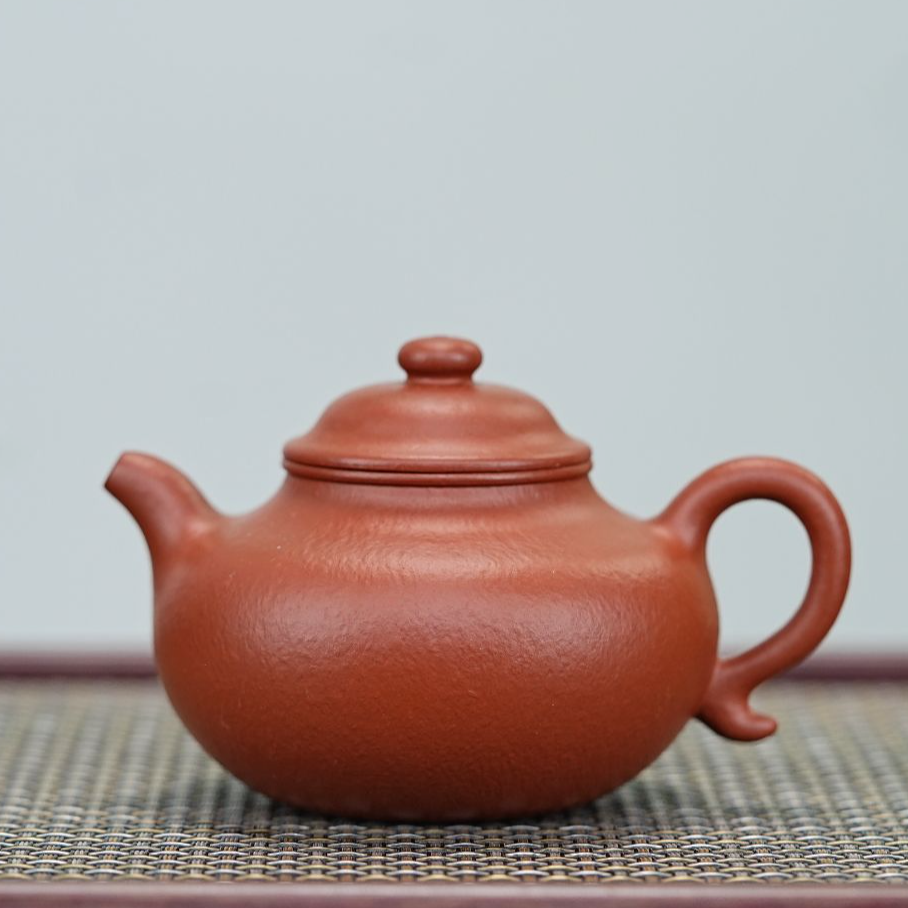 【龙山朱泥•大亨莲子】宜兴原矿朱泥莲子全手工精工而制180cc左右