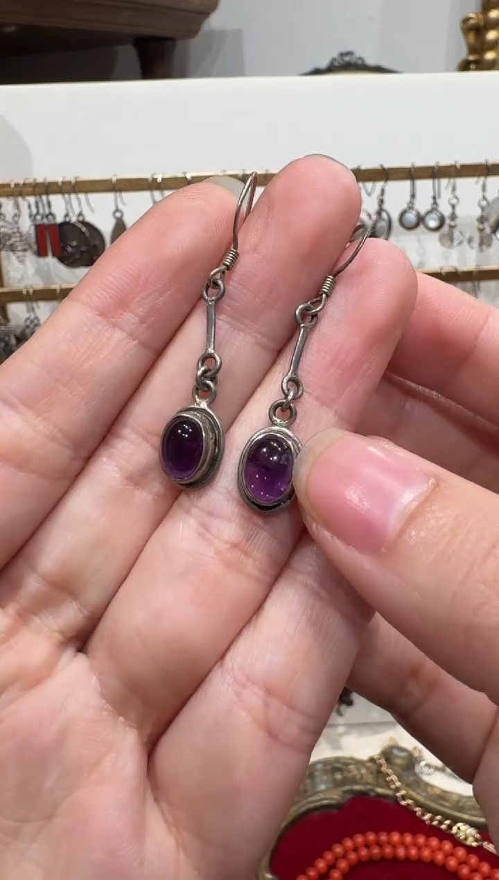 非金属无老银耳饰