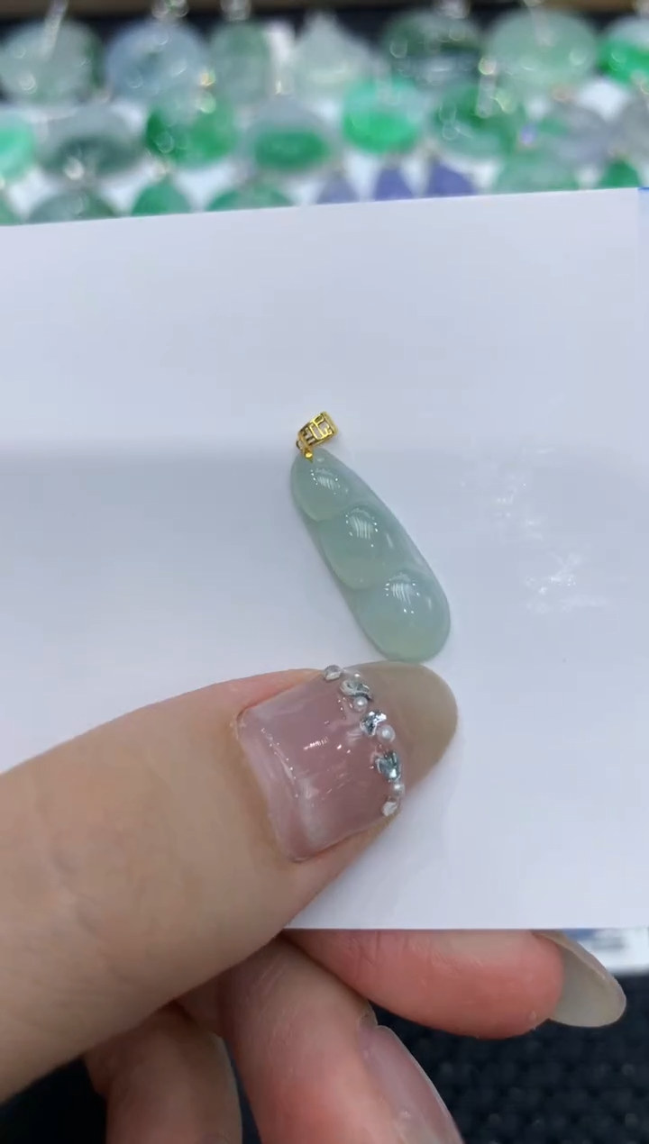 【闪购商品】翡翠颈饰18K金镶嵌 222222222