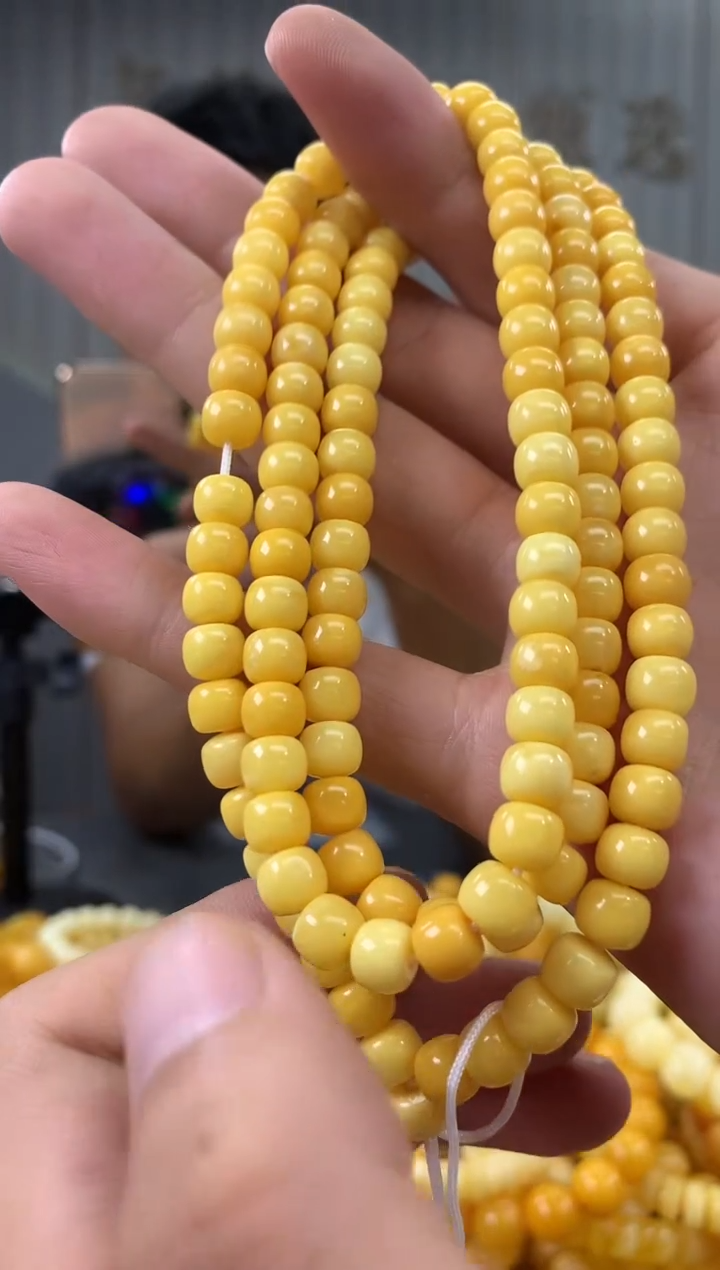 未镶嵌蜜蜡裸石链子