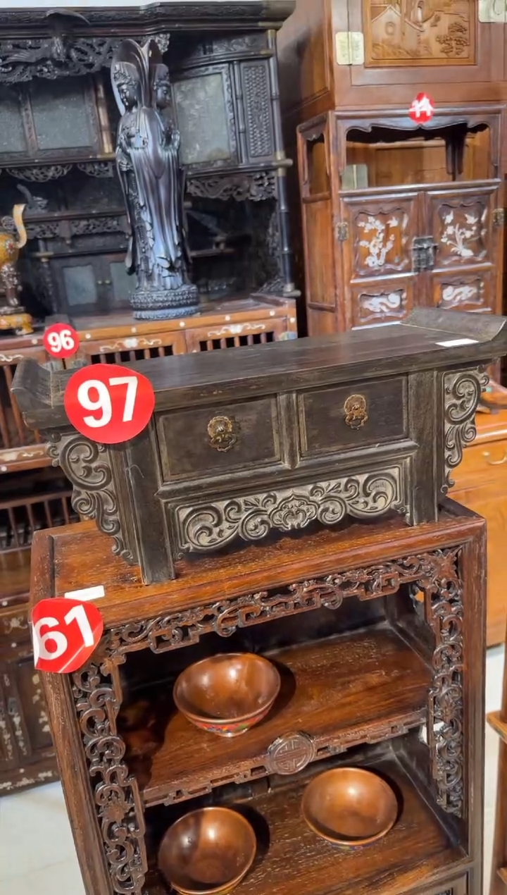 木木头款紫檀两抽屉案桌698.888888888