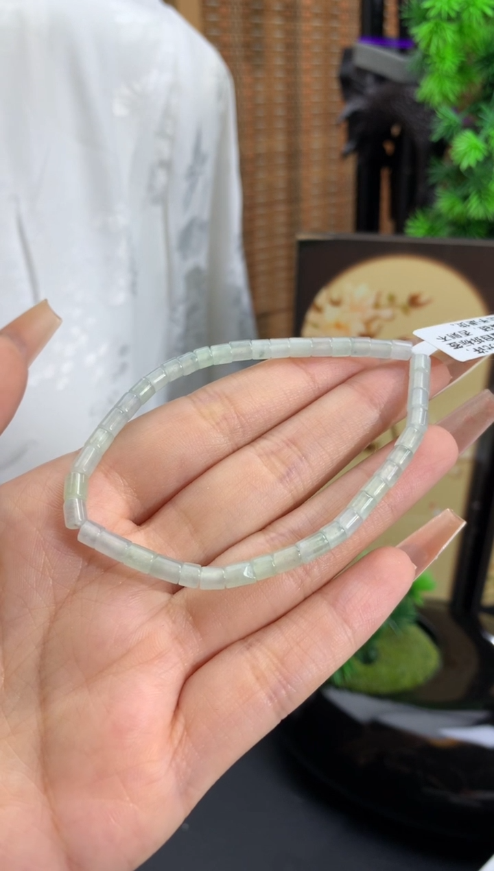 未镶嵌手链翡翠卡4mm