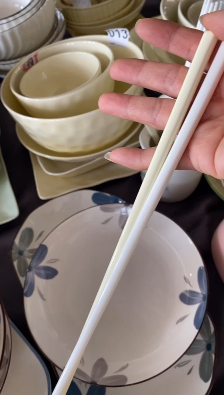 瓷10双筷子各5双黄色和白色