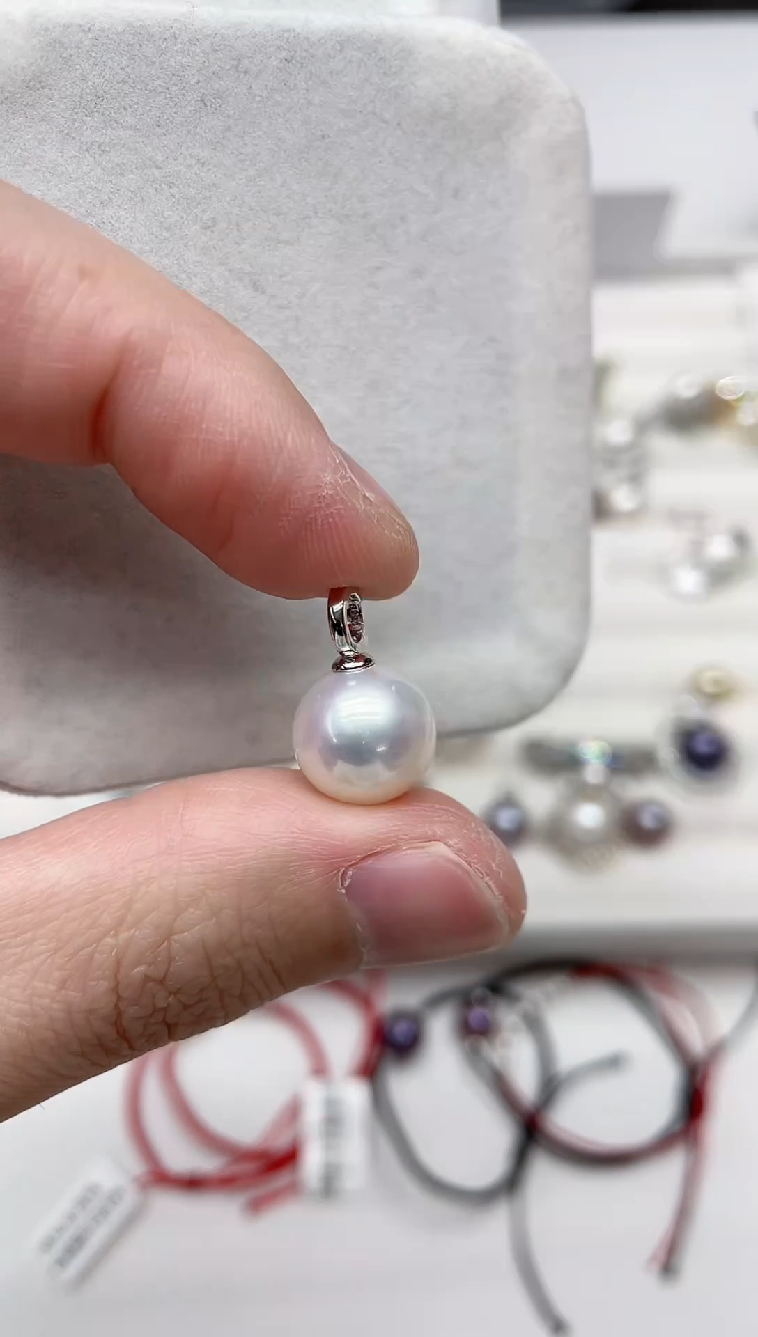 【闪购商品】淡水珍珠吊坠(不含链)银S925镶嵌吊坠