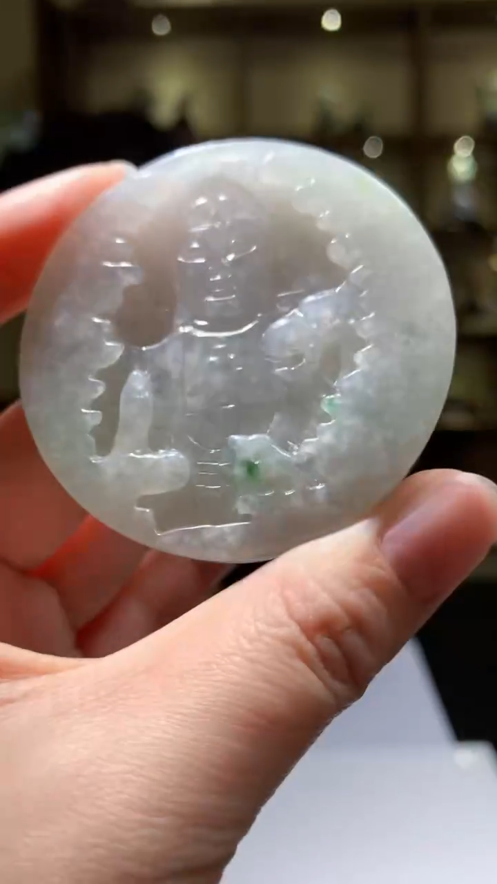 【闪购商品】翡翠颈饰未镶嵌8054yx-jj挂件5