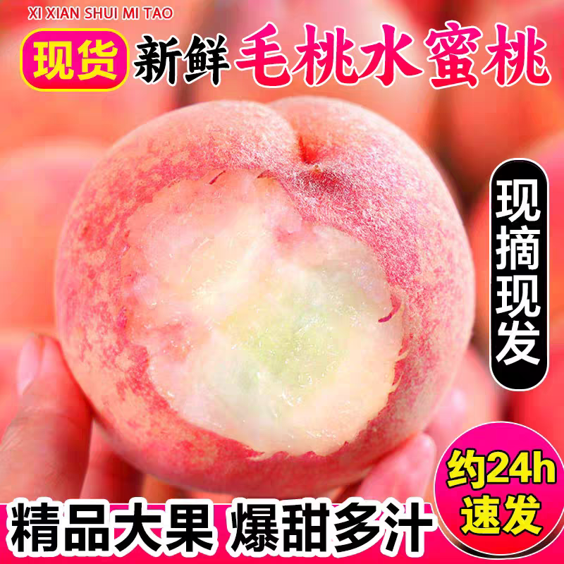 山西新鲜现摘水蜜桃脆甜多汁当季应季水果