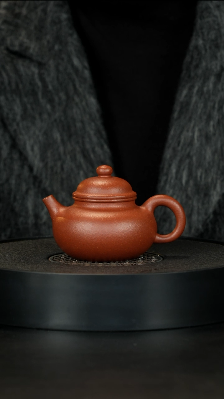 【闪购商品】紫砂茶壶精挑24目满砂红降坡容天