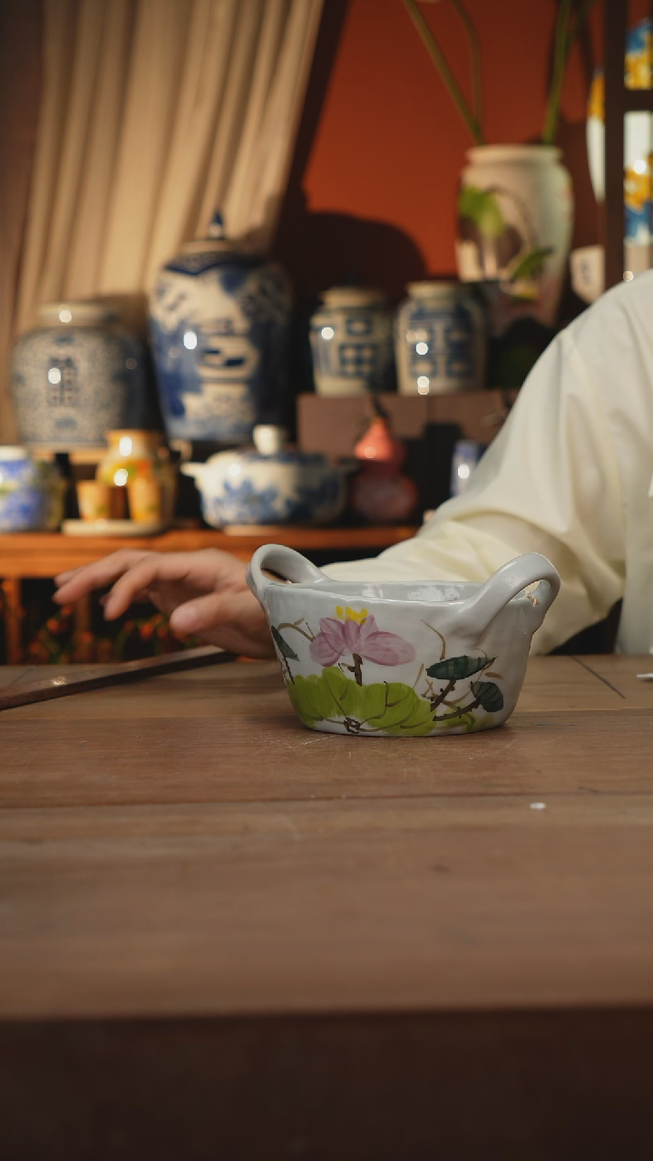 现代 景德镇设计师釉下手绘陶瓷餐具