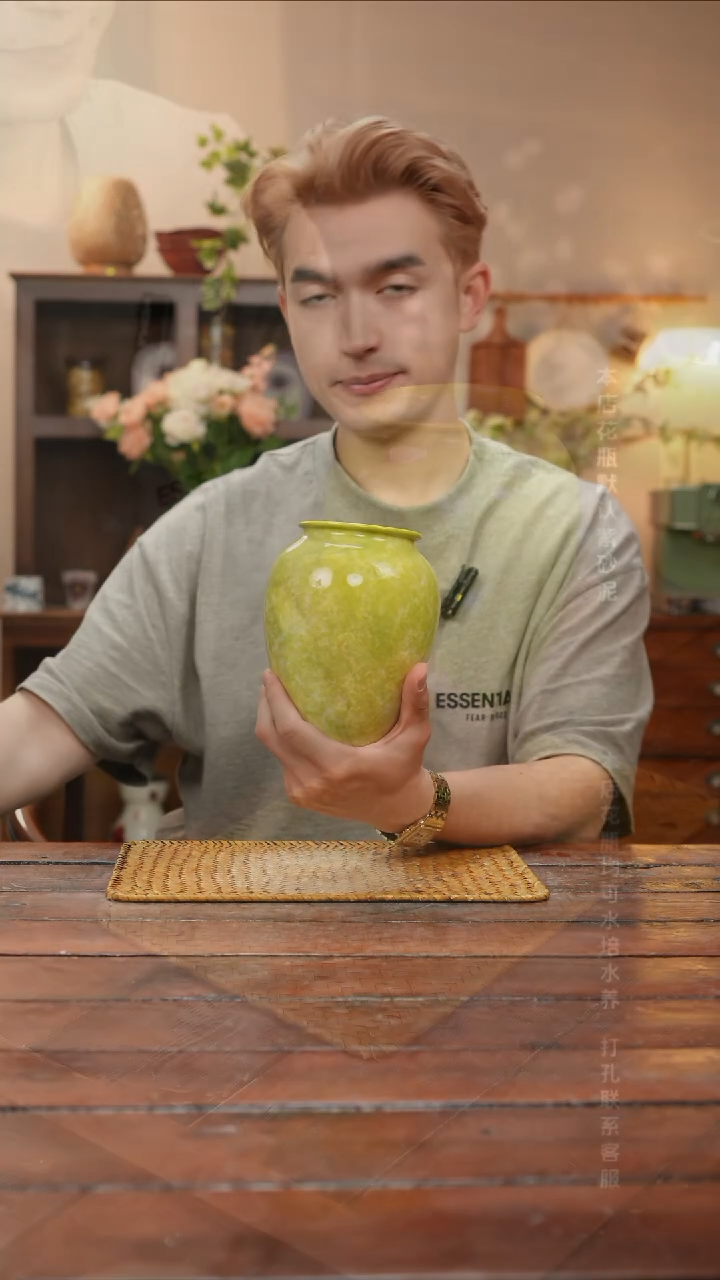 摆件景德镇艺术感手作花瓶