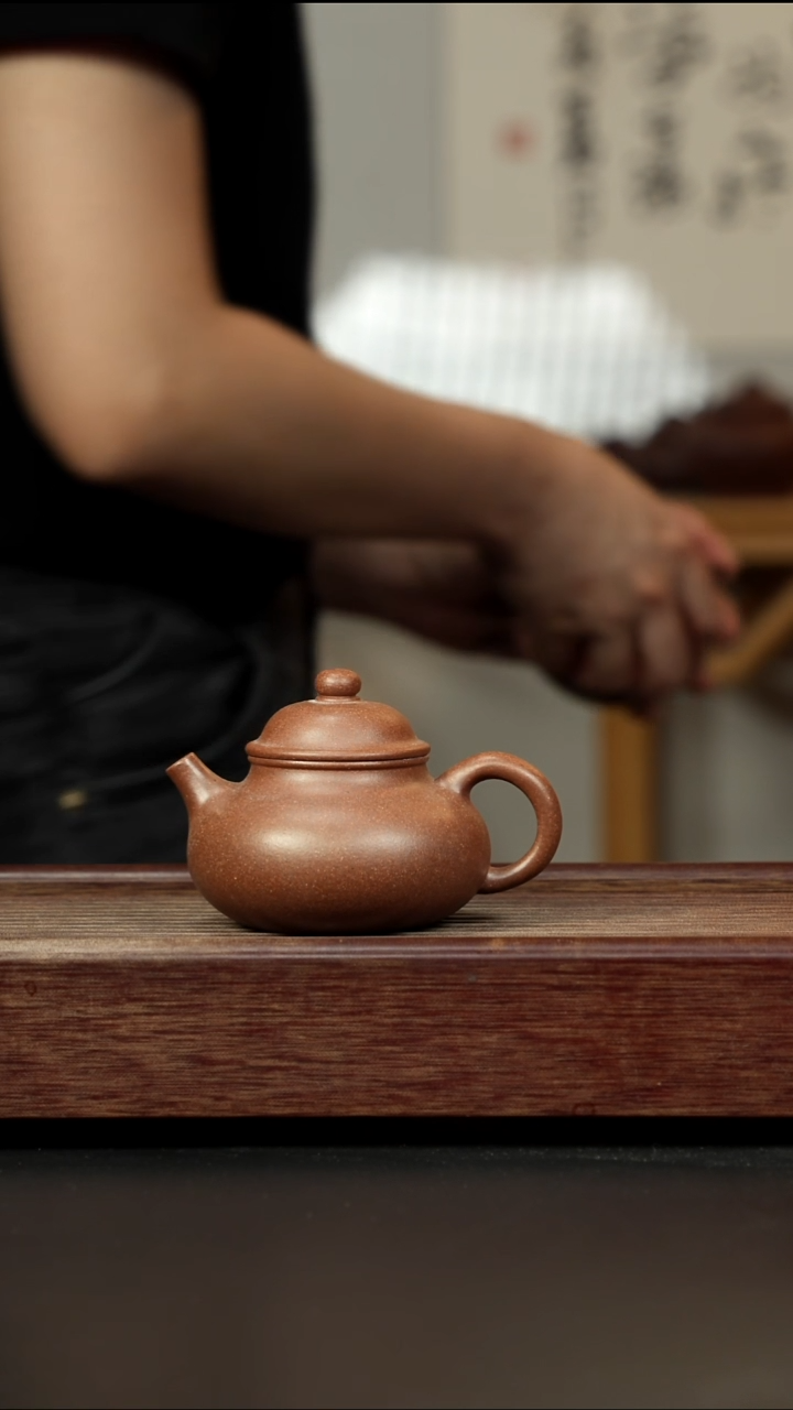 紫砂茶壶桃花泥小容天