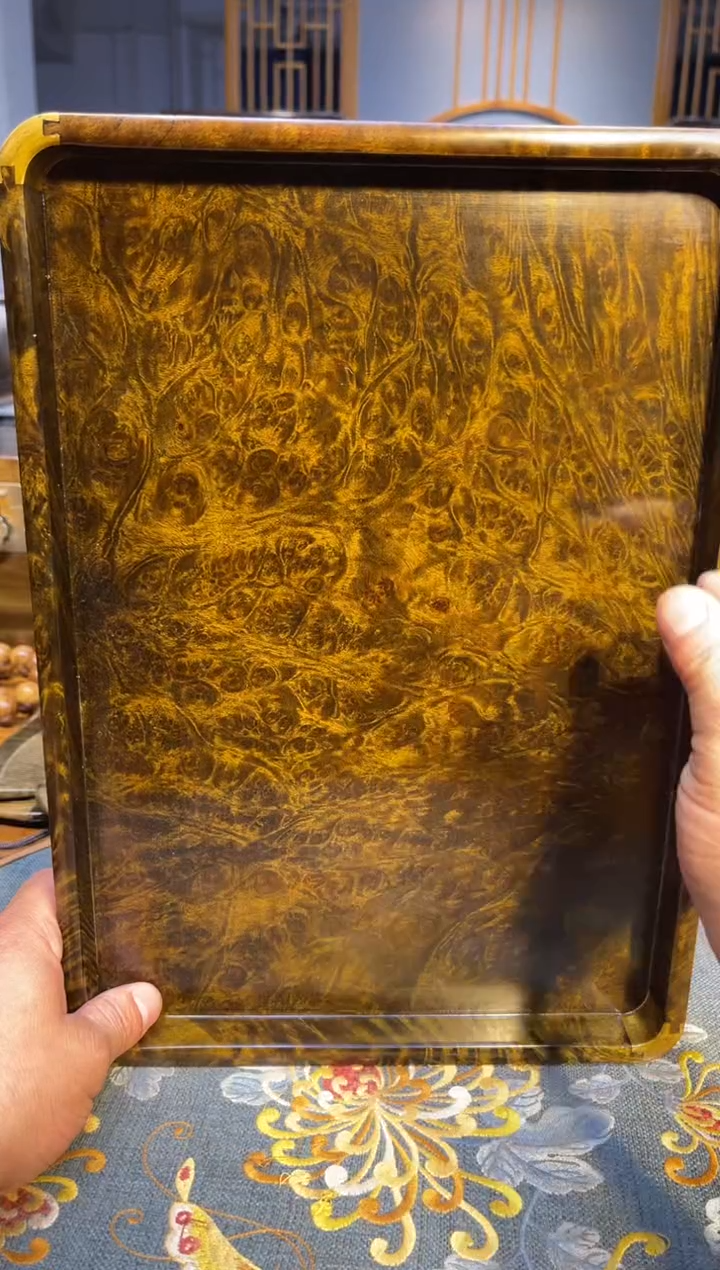 乌木类成套家具瘤疤茶盘 s7