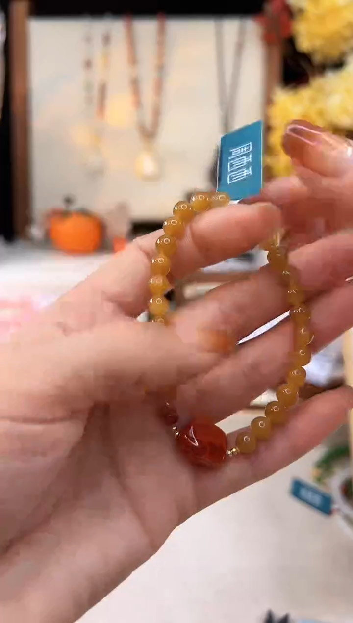 【闪购商品】南红玛瑙手饰18K金镶嵌@@E921D014290