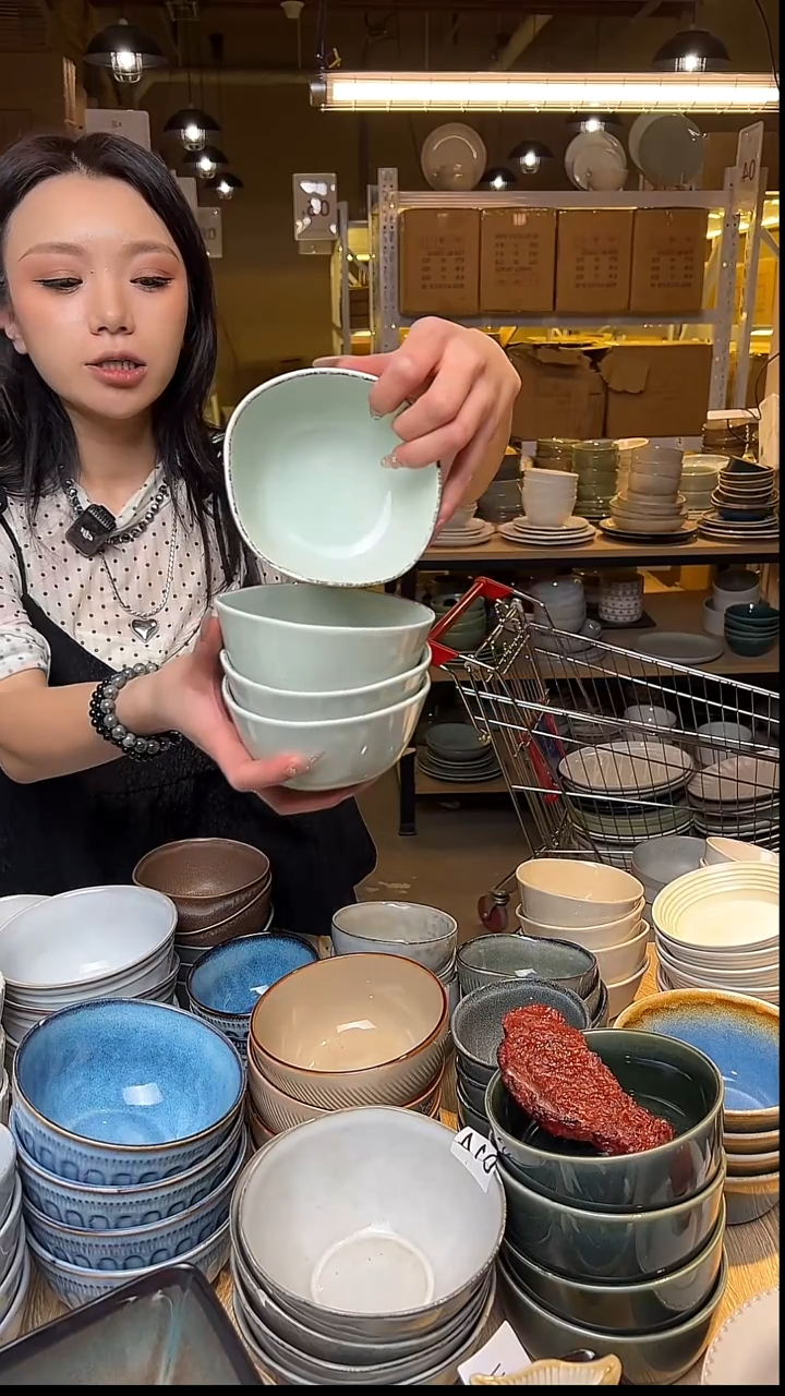 瓷161外贸尾货窑变釉下彩默外微瑕