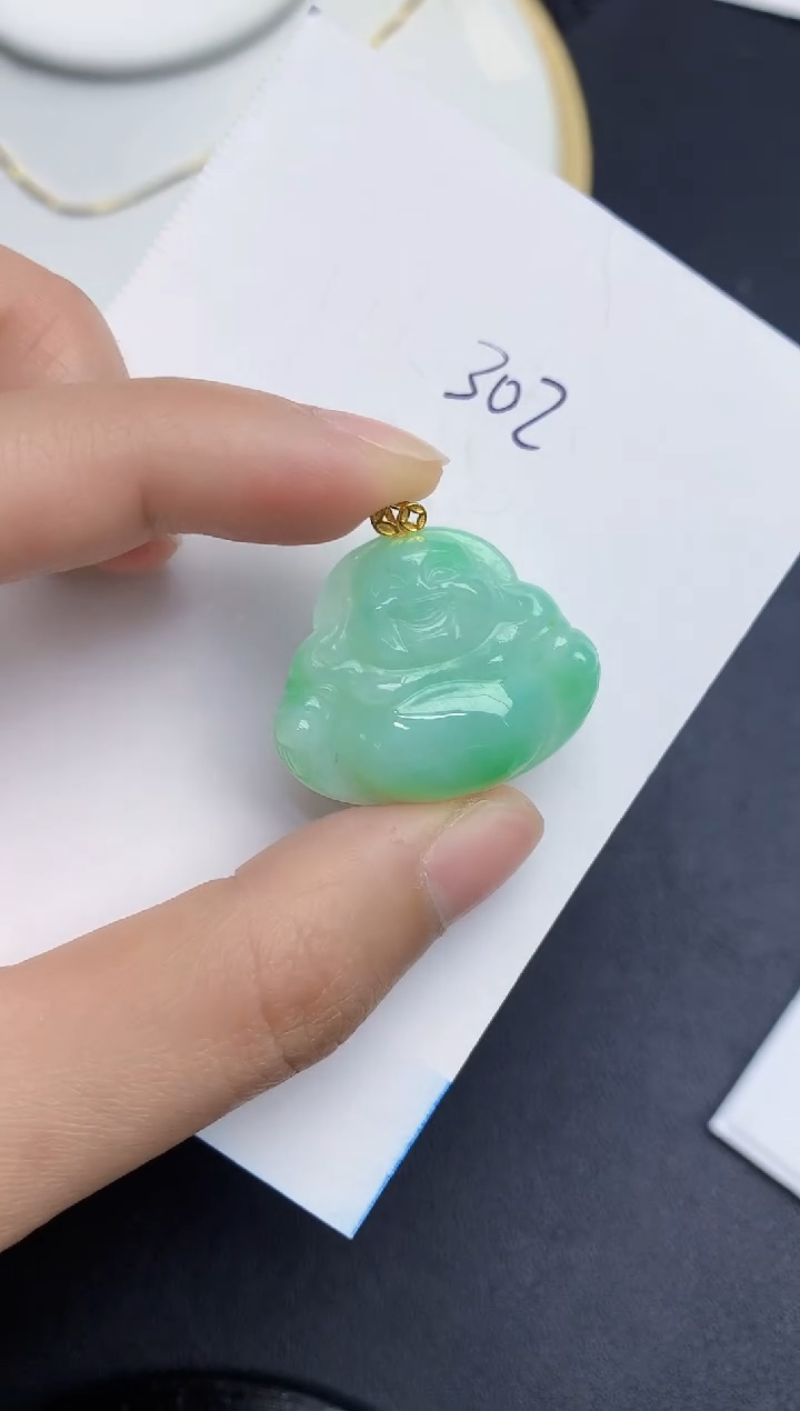 【闪购商品】翡翠颈饰18K金镶嵌000000000