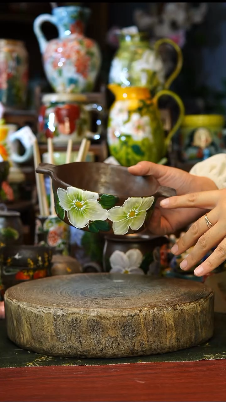 陶瓷238景德镇手工手绘釉下彩