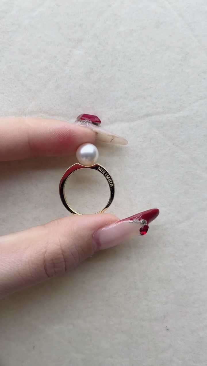 【闪购商品】海水珍珠戒指银S925镶嵌A69