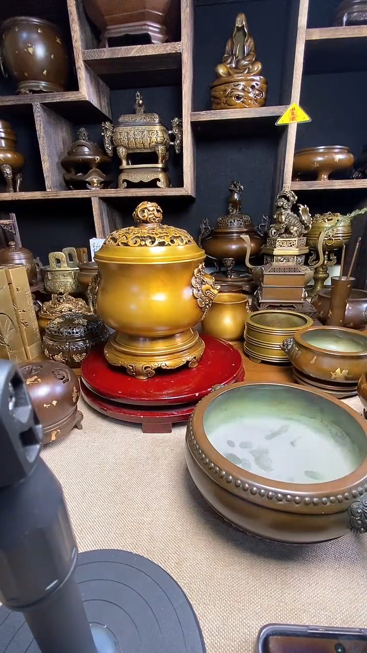 【闪购商品】苏工 普工精品铜 摆件熏香炉/摆件