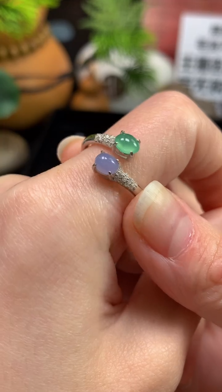 未镶嵌戒指翡翠雨*宝---112644