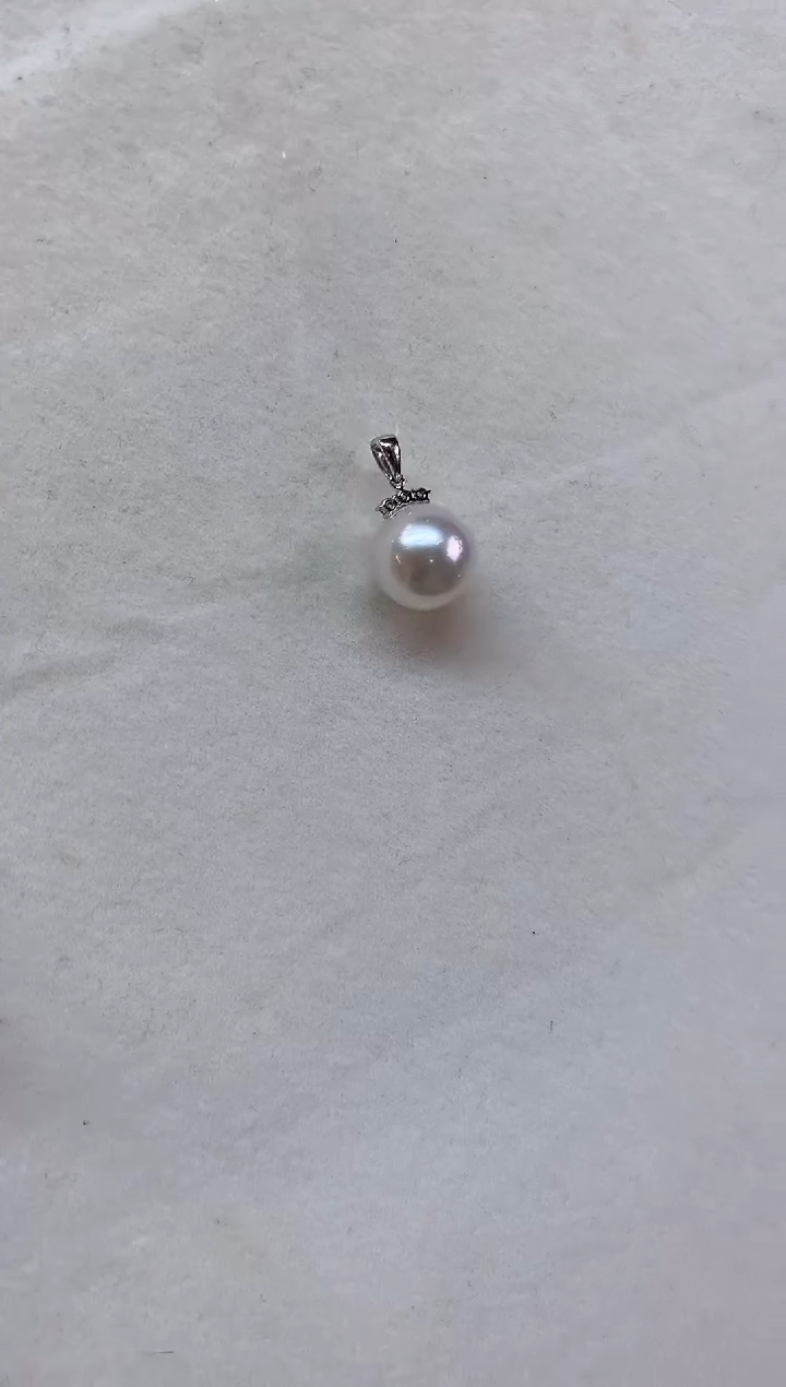 18K金镶嵌海水珍珠吊坠吊坠A371|3500