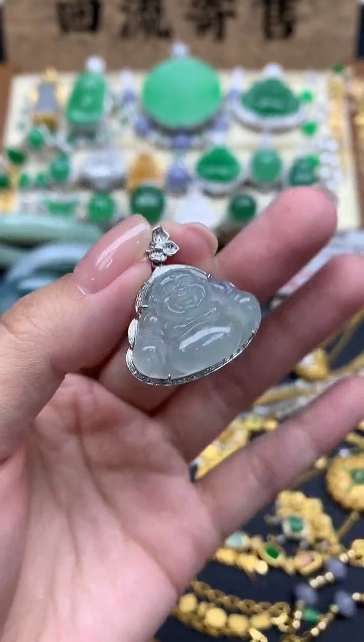 【闪购商品】翡翠颈饰18K金镶嵌351-中国好珍宝