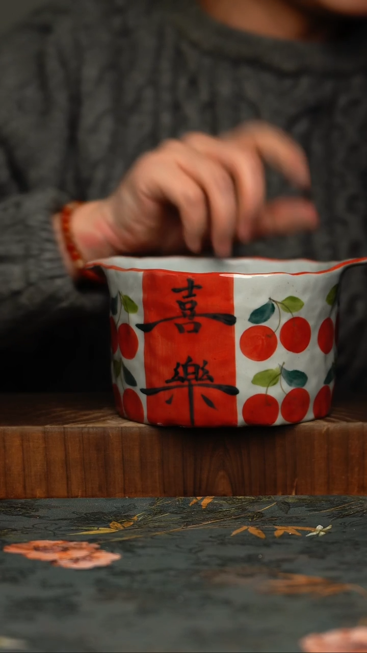瓷片釉下彩手工手绘同款