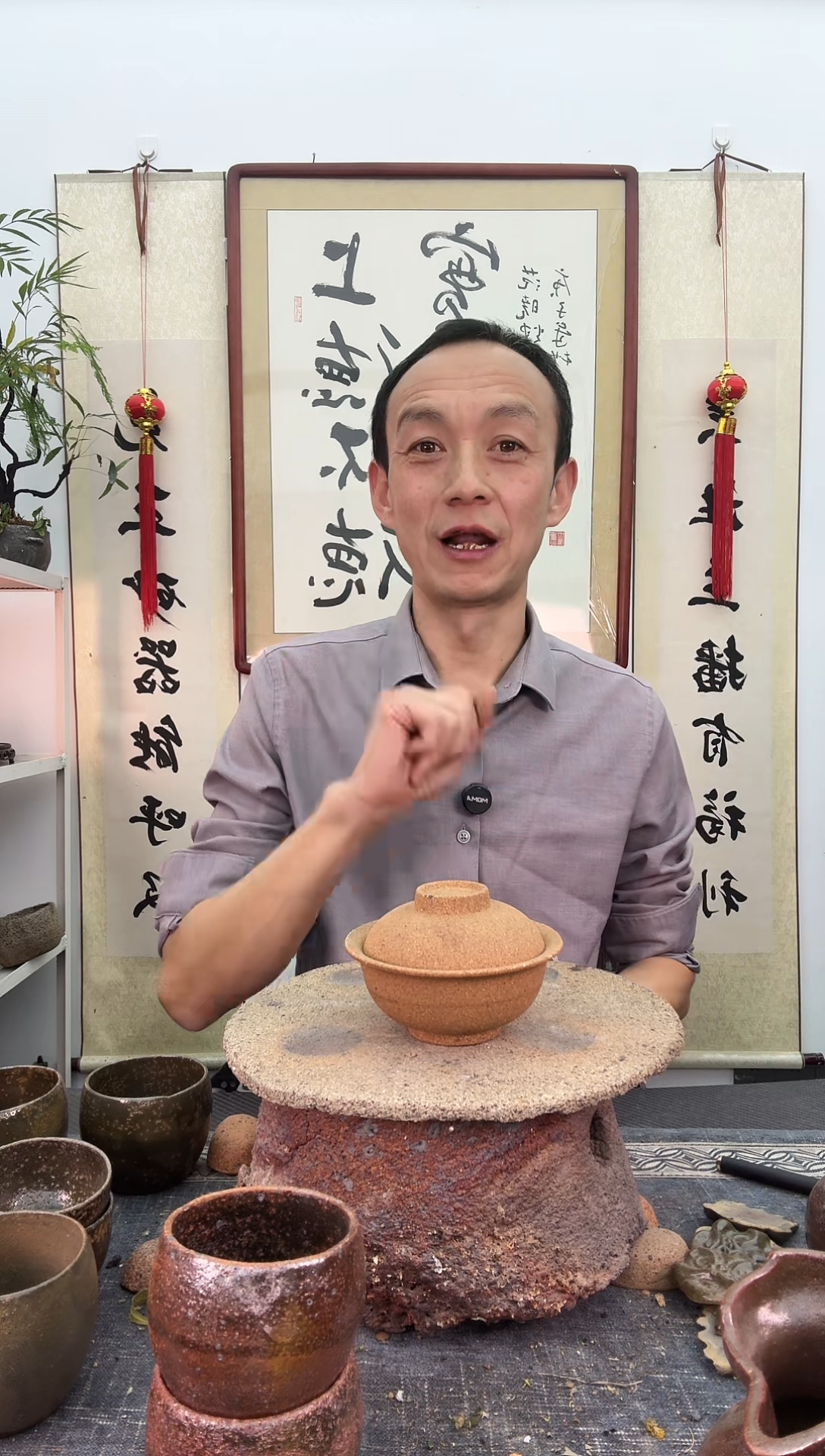 【闪购商品】无釉带盖盖碗茶碗非遗技艺