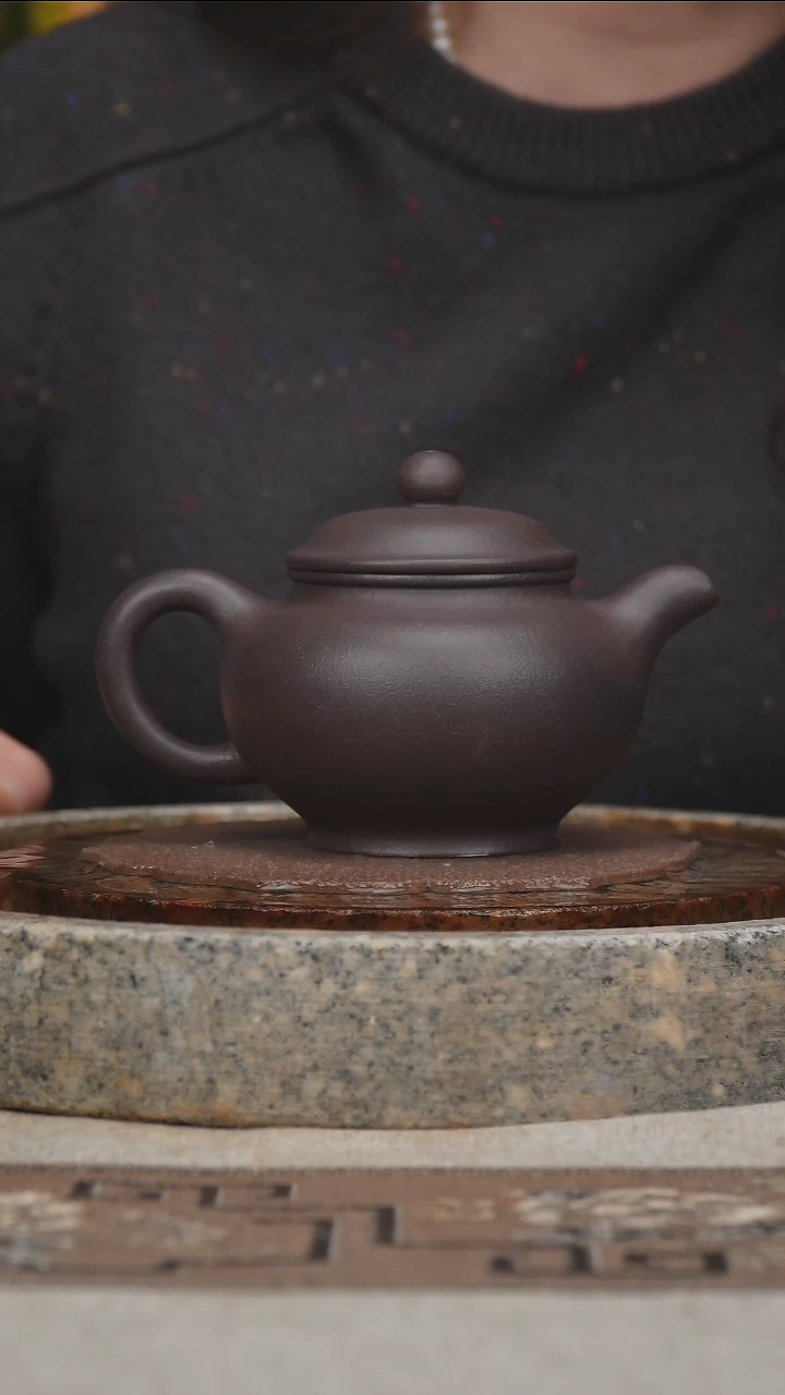 【闪购商品】紫砂茶壶天青掇只壶280cc