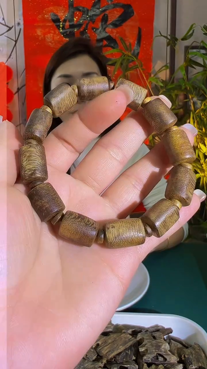 【闪购商品】沉香手串九九沉板头单圈多样发一白棋