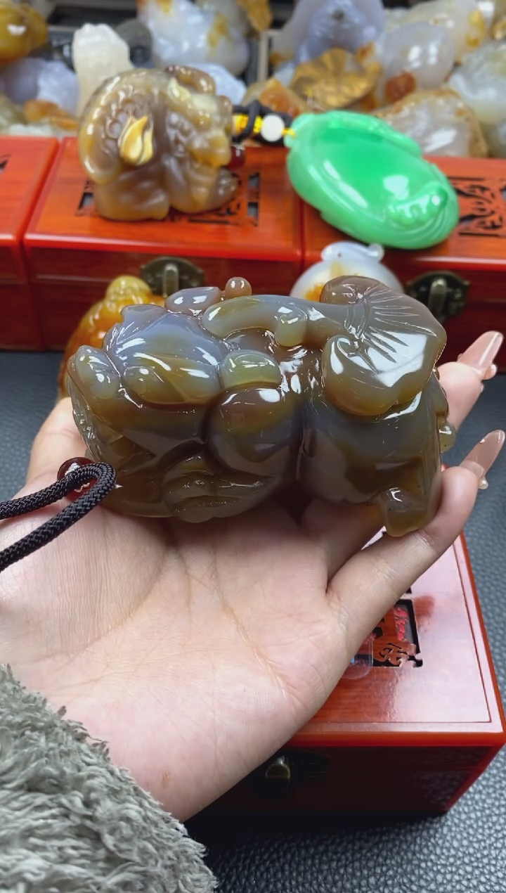 【闪购商品】玛瑙/玉髓手把未镶嵌00