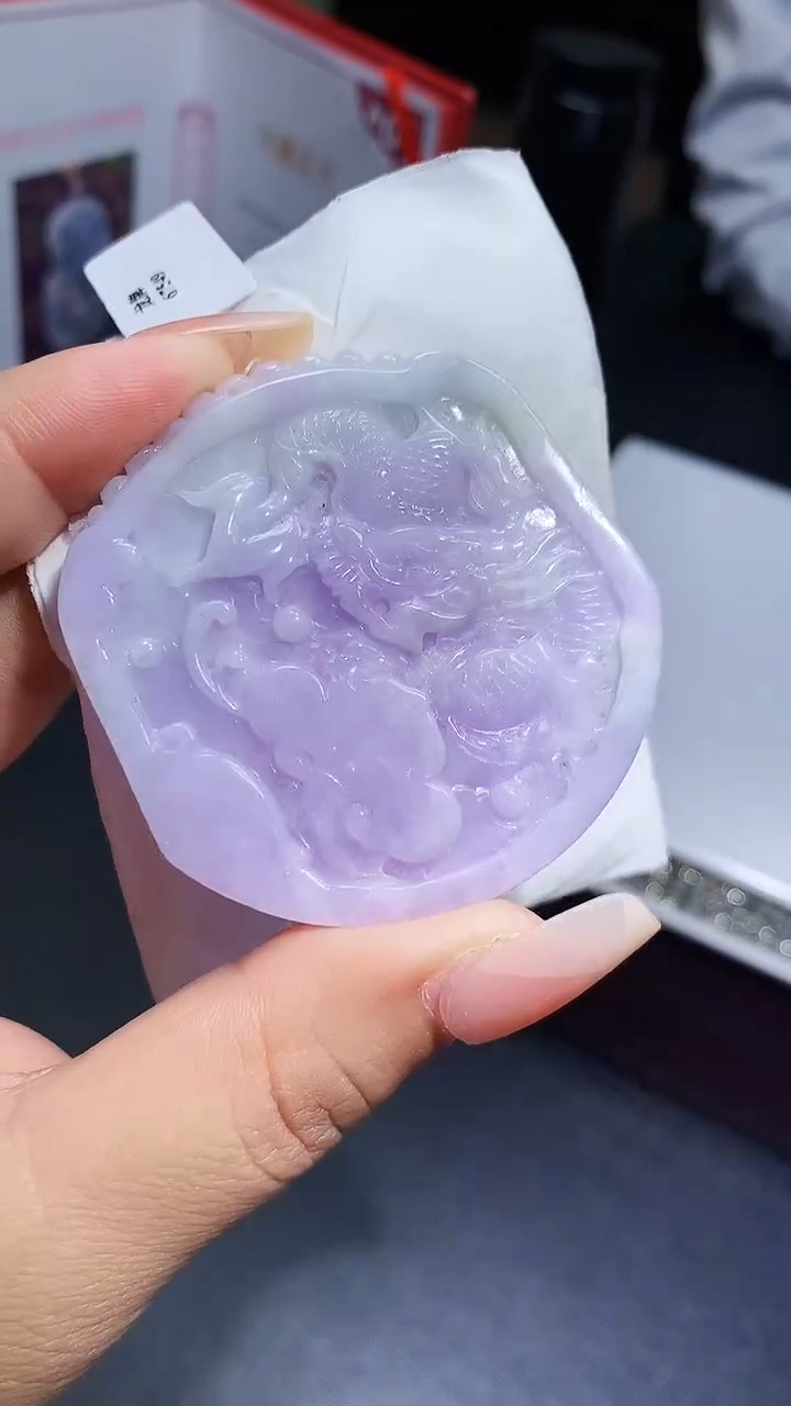 【闪购商品】定制翡翠未镶嵌1057xx-毛货挂件18