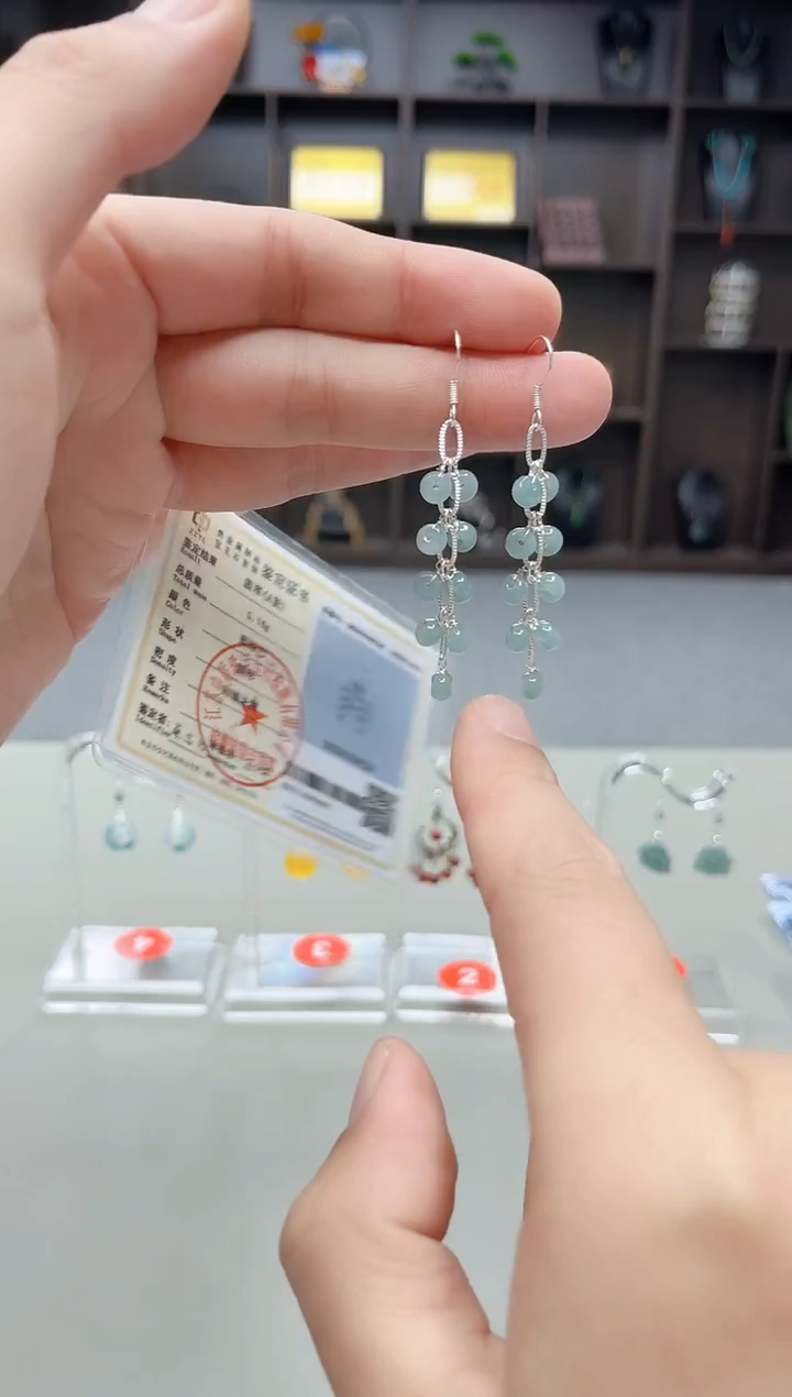 未镶嵌翡翠耳饰911000