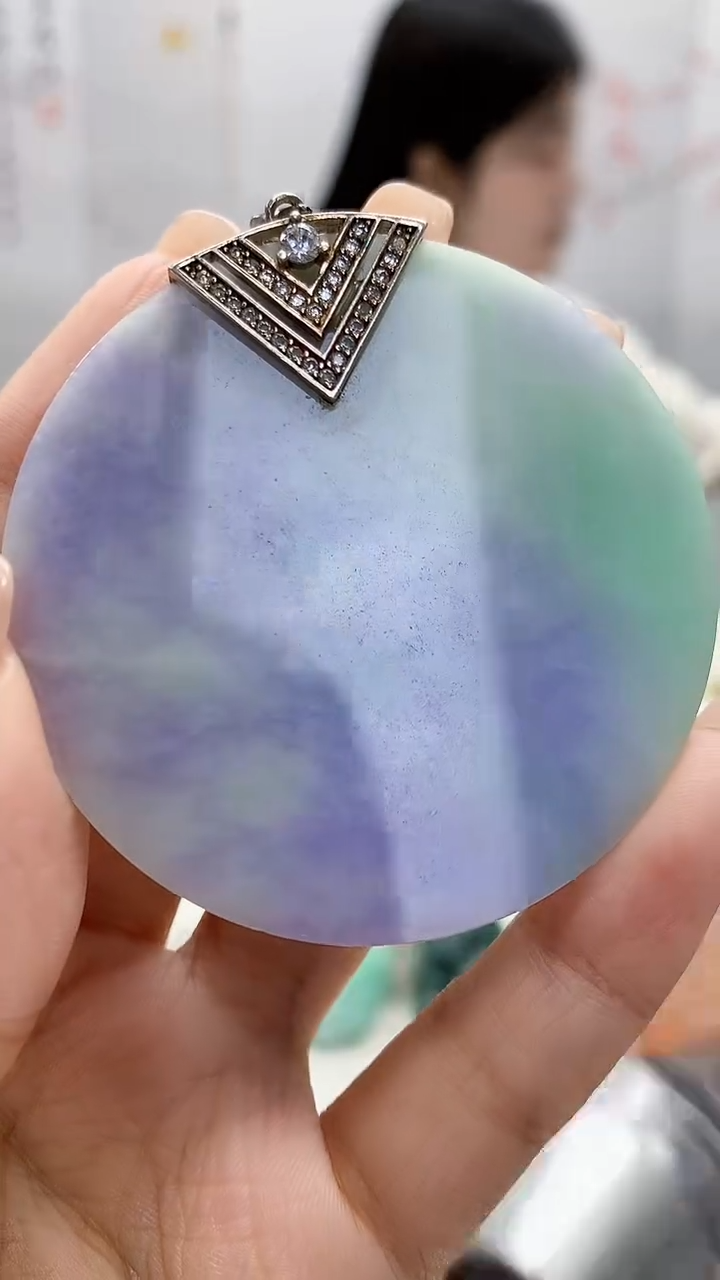 定制翡翠未镶嵌0405xx-毛货挂件33