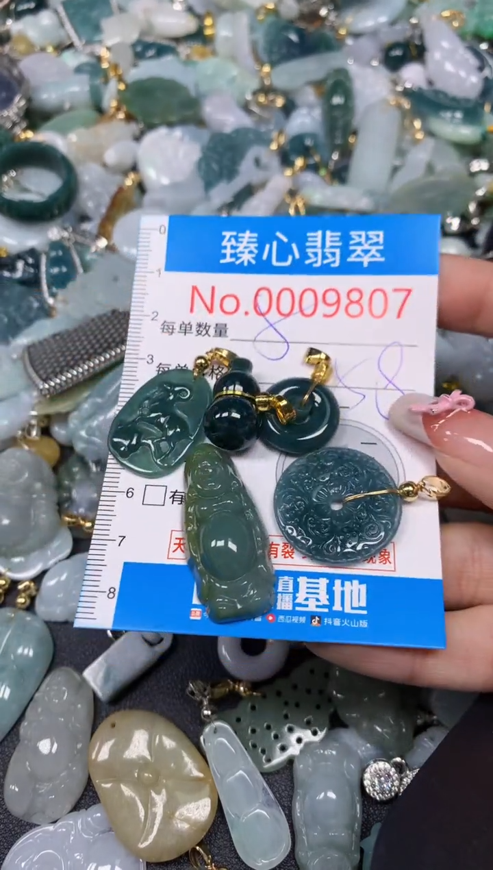 【闪购商品】翡翠颈饰未镶嵌含绳0009807