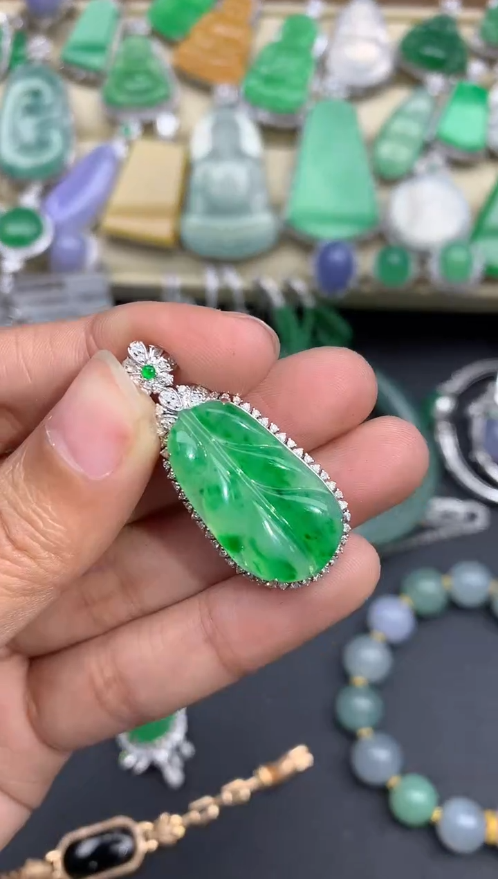 【闪购商品】翡翠颈饰18K金镶嵌500-中国好珍宝