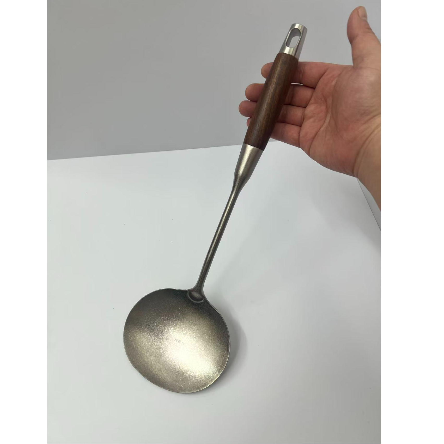 花梨木纯钛结晶蘑菇铲勺厨房炒勺加厚长柄耐高温防烫炒铲锅铲烹饪