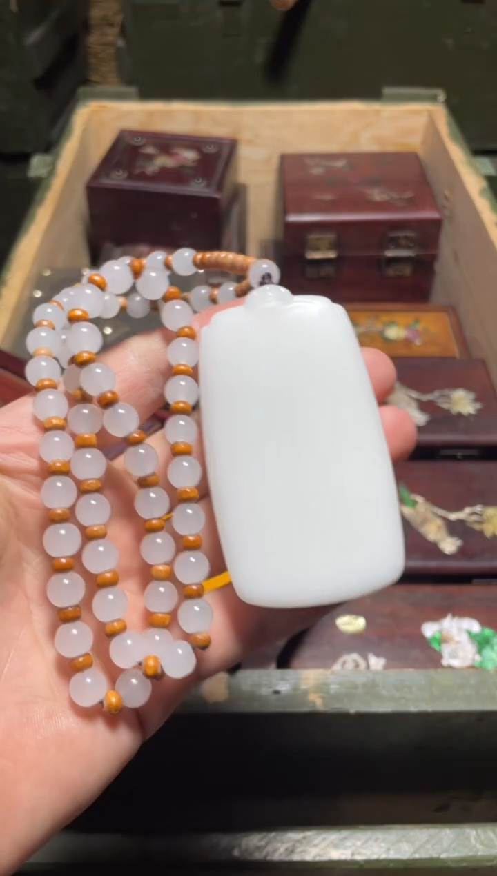 【闪购商品】大白平安牌1件带链子