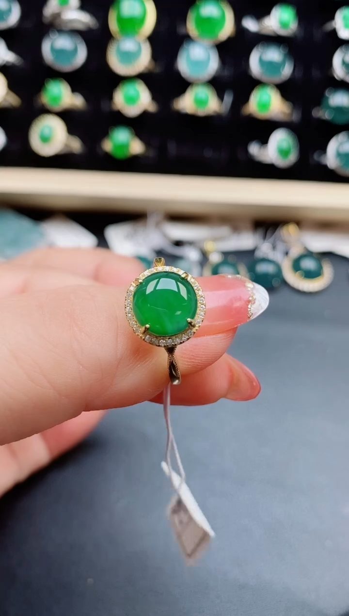 【闪购商品】翡翠戒指银S925镶嵌586860