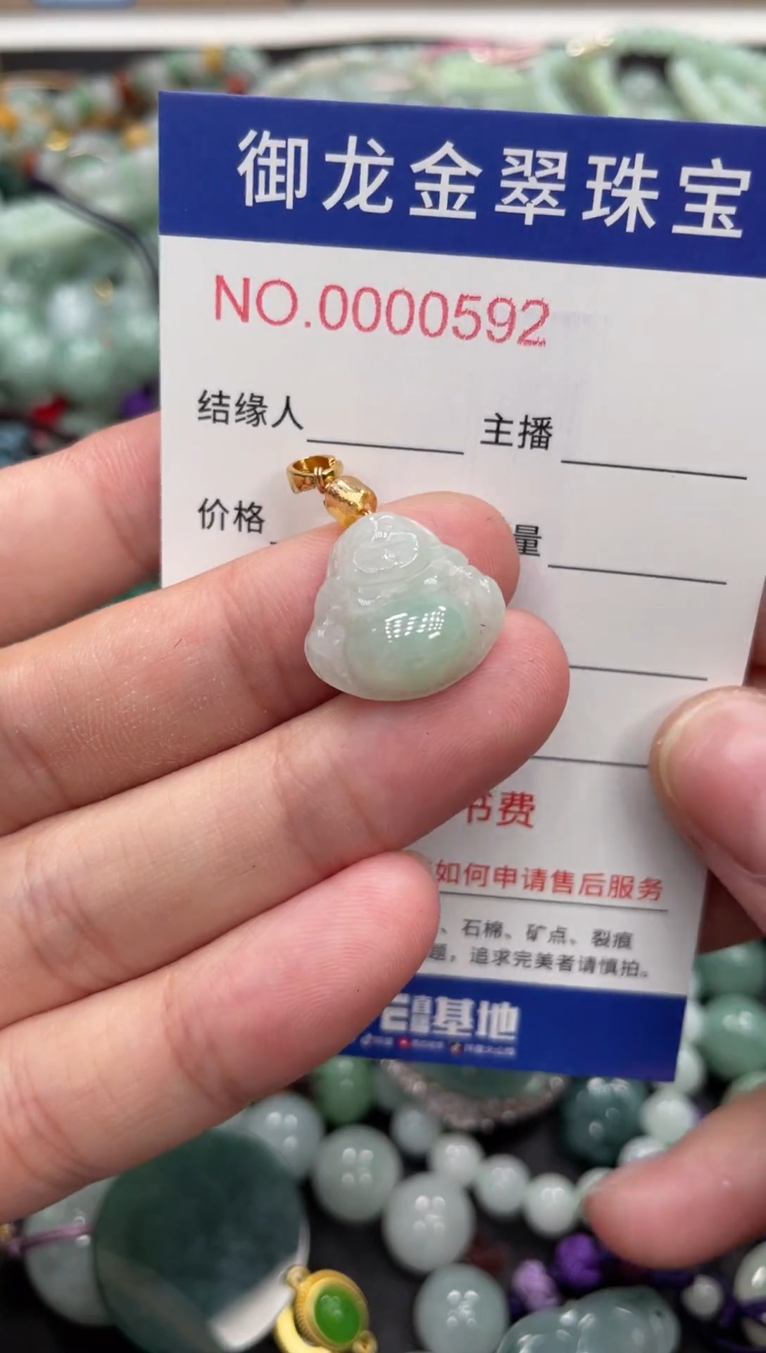 翡翠未镶嵌颈饰011