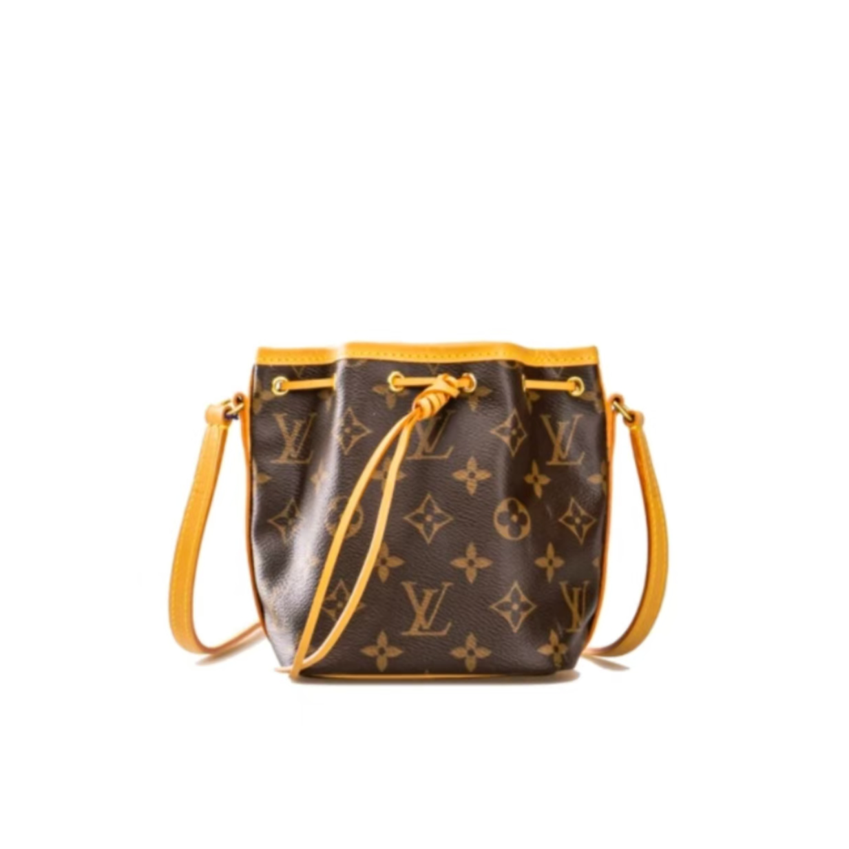 99新 LouisVuitton/路易威登 /老花抽绳noe小水桶/植鞣革换新/xx