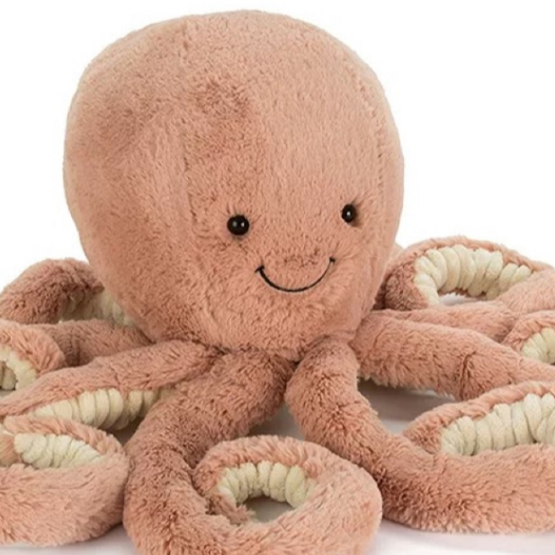 奥德儿章鱼毛绒玩偶哄睡安抚宝宝玩具公仔阿贝贝婴儿礼物送礼