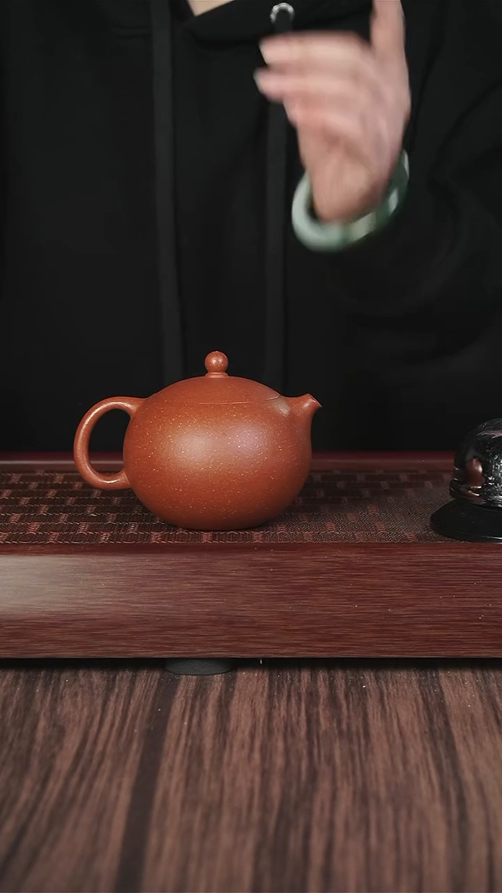 【闪购商品】紫砂茶壶xj  红降坡 掌上明珠