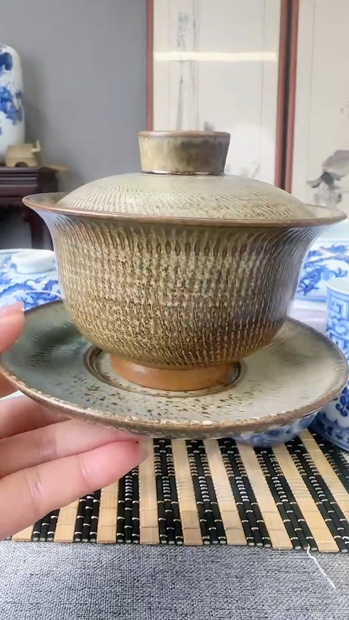 【闪购商品】摆件景德镇手工手绘盖碗