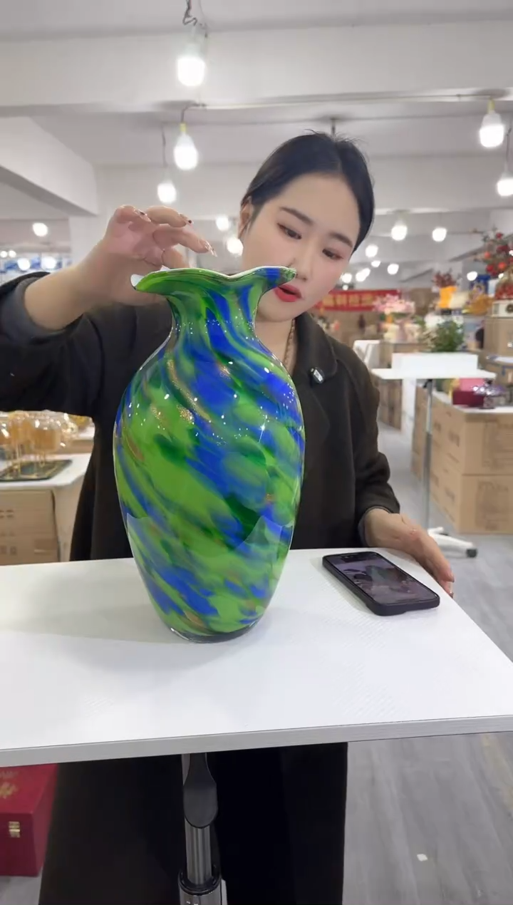 【闪购商品】琉璃昕洋花器Q-品37