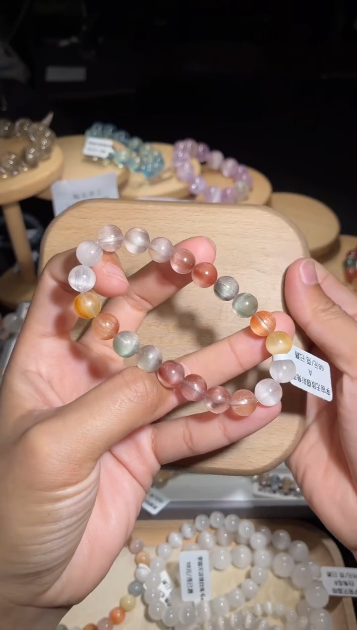 未镶嵌手链水晶45号多样性发一EE 约9mm