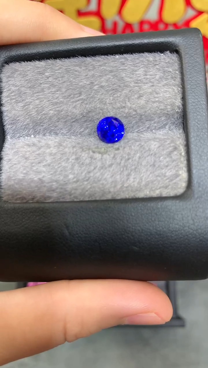 【闪购商品】定制蓝宝石裸石未镶嵌圆切 蓝宝石 2.01ct