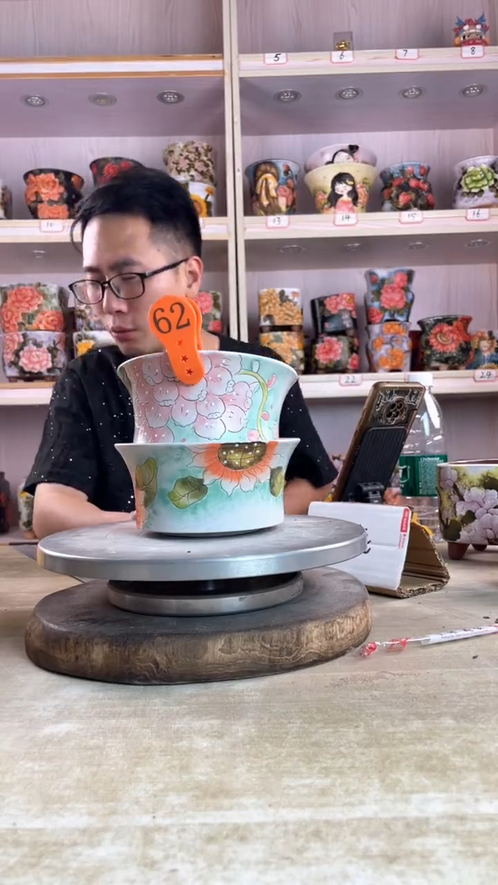 摆件62陶花岛多肉陶瓷花盆罐——微瑕