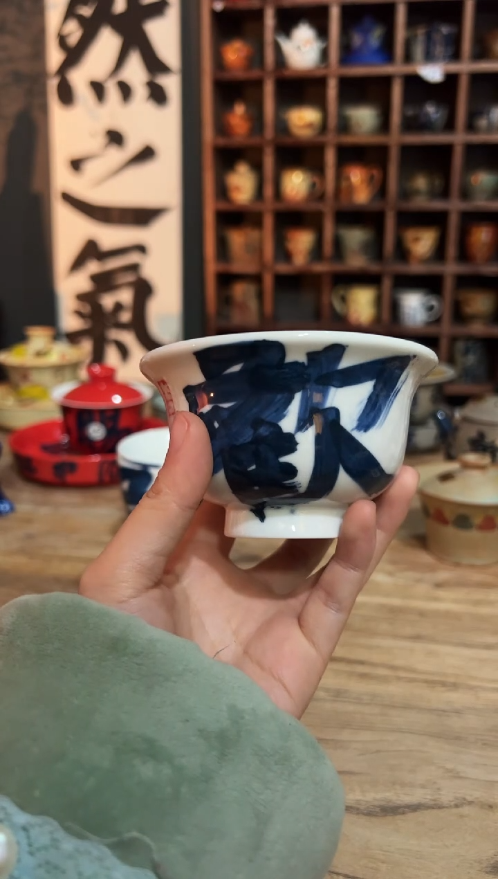 【闪购商品】观云听雨原创手绘茶具